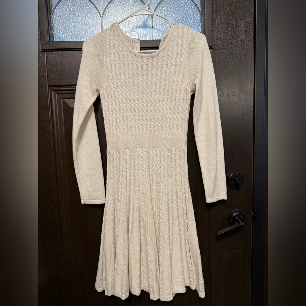 Calvin Klein Ivory Knit Sweater Dress - Picture 1 of 6